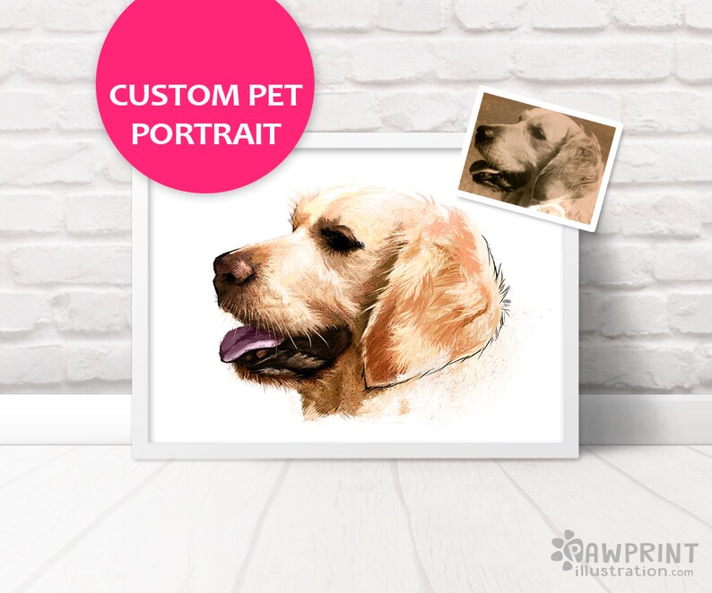 Dog memorial pet loss portrait Dog Memorial Portrait pet memorial gift pet painting Custom dog gift Custom pet portrait pet loss gifts