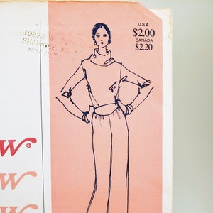 Vintage Stretch & Sew Ann Person 705 Obi Pants sewing Pattern 100% complete 1970s