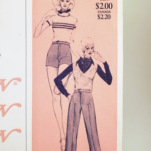 Vintage Stretch & Sew Ann Person 713 London Pants sewing Pattern 100% complete 1970s