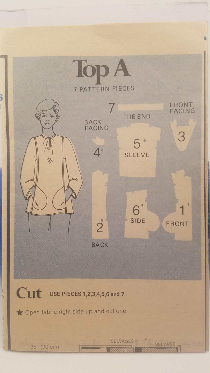 Vintage 1980s Butterick 4166 Jacket & Top Sewing Pattern (size 9/10) - Etsy