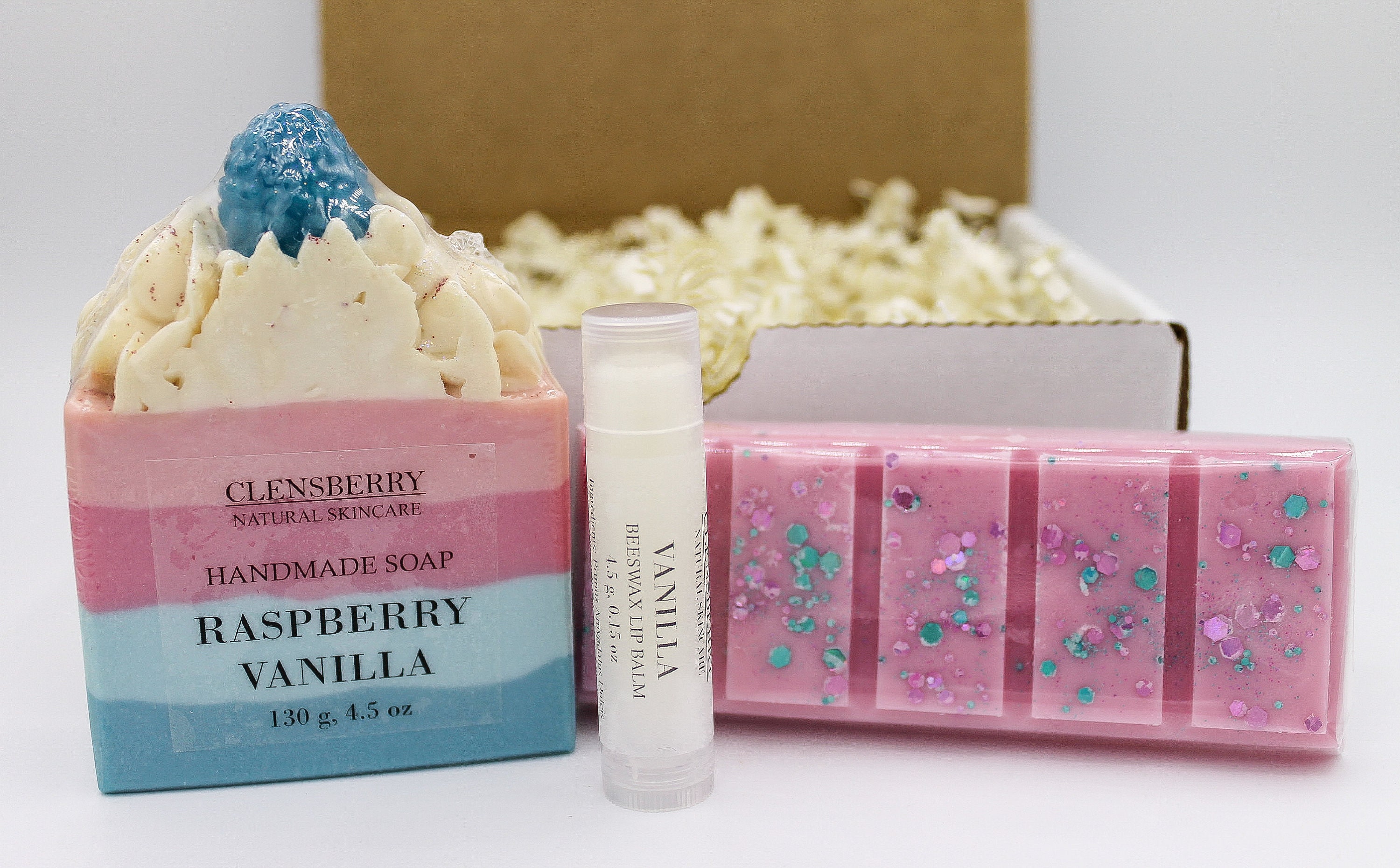 Gift Box Handmade Soap Lip Balm Soy Wax Melt Snap Bar Set Etsy Canada