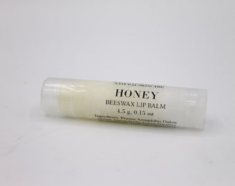 Honey Lip Balm, Natural Beeswax Lip Balm, Cocoa Butter Lip Balm, Honey Flavored Lip Balm, Moisturizing Handmade Lip Care, Birthday Gift