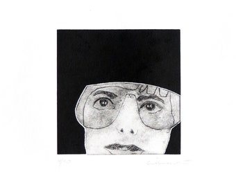 Etching / embossed print - "Ida"