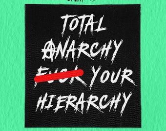 Sew On Punk Patch - Total Anarchy