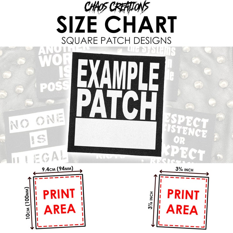 a picture of a square patch design