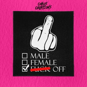 Sew On Punk Patch | M/F/FO | Queer Patch | Crust Punk | DIY Punk