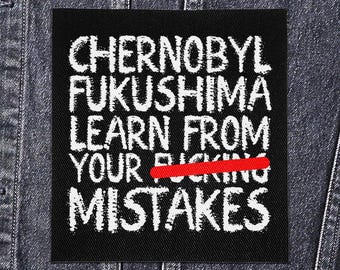 Sew On Punk Patch - Nucleur Mistakes