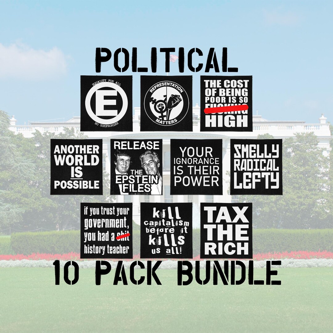 Unity Political Punk 10 Pack - Political Punk Patch Bundle - Etsy