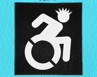 Sew On Punk Patch - Wheelchair Punk - Cripple Punk