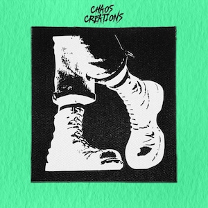 Sew On Punk Patch - Crossed Boots