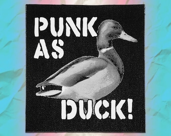 Punk Patches - Punk as Duck | Vegan Patches
