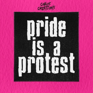 Parche punk para coser: El orgullo es una protesta