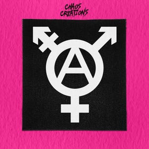 Sew On Punk Patch - Trans Anarchy