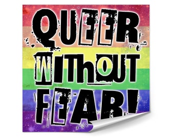 Sticker Pack or Single - Queer Without Fear