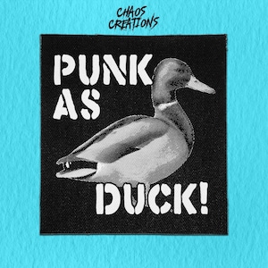 Sew On Punk Patch - Punk as Duck