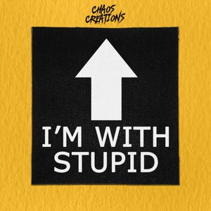 Parche punk para coser - Estoy con estúpidos