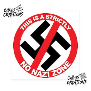 Stickerpakket of enkele - geen nazi-zone