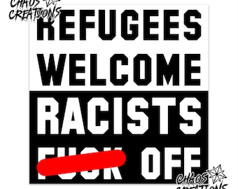Sticker Pack or Single - Refugees Welcome