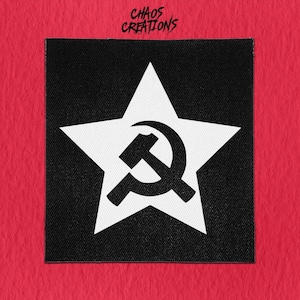 Sew On Punk Patch - Socialist Star