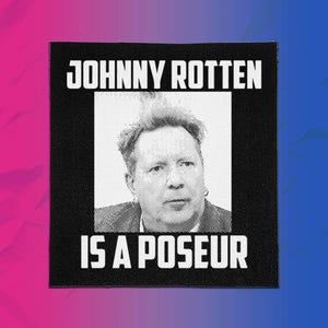 Divertente toppa punk – Johnny Rotten è un impostore – Da cucire