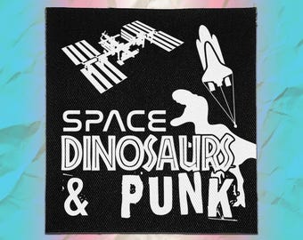 Parches Punk - Espacio, Dinosaurios y Punk / Parches Veganos