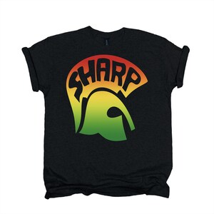 SHARP Skinhead T-Shirt – Helmet Logo Anti Racist Tee, Black Unisex S to 5XL