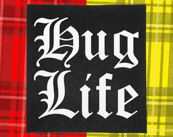 Punk Patch | Hug Life | Patches for Jackets | Battle Jacket | Punk Vest | Crust Punk