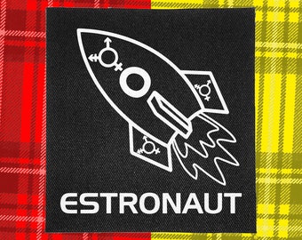 Patch punk | Estronaute | Patchs pour vestes | Veste de combat | Gilet Punk | Crust punk