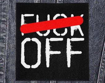 Sew On Punk Patch - F Off