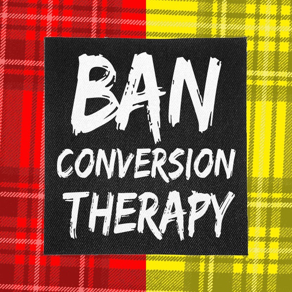 Punk Patch | Ban Conversion Therapy | Patches for Jackets | Battle Jacket | Punk Vest | Crust Punk