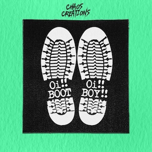 Sew On Punk Patch - Oi Oi Boot Boy