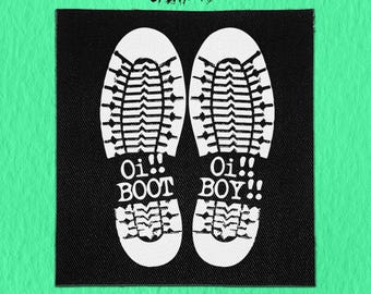 Sew On Punk Patch - Oi Oi Boot Boy