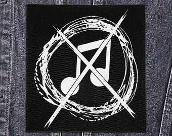 Sew On Punk Patch - Noise not Music