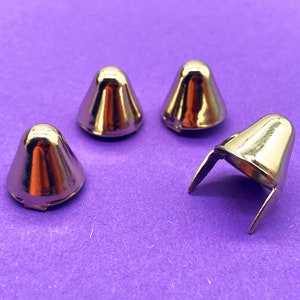 Silver UK77 Cone Studs (Bulk Discounts) | Battle Jacket | Punk Vest | Studs Leather Jacket | Leather Studs | Punk Rock