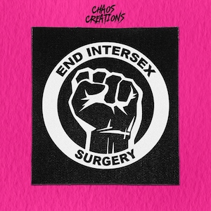 Sew On Punk Patch - End Intersex Surgery