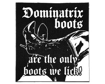 Parche Punk - Dominatrix Lamebotas / Parche Divertido