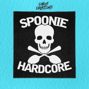 Sew On Punk Patch - Spoonie Hardcore