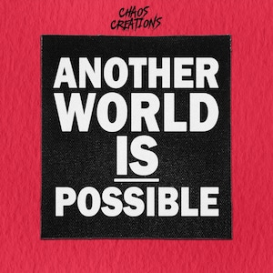 Punk Aufnäher zum annähen - Eine andere Welt ist möglich