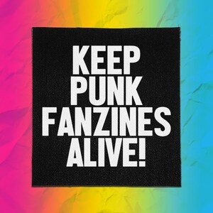DIY Zine Patch – Keep Punk Fanzines Alive – Sew On