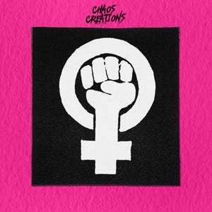 Parche punk para coser / ¡Puño feminista! / Parche feminista / Riot Grrrl / Parche patriarcal