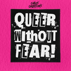 Parche punk para coser - Queer Without Fear