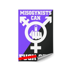 Aufkleber | Misogynisten | Punk Aufkleber | Fortschrittliche Aufkleber | Linker Aufkleber