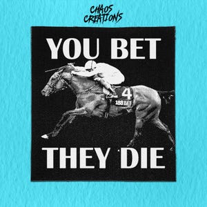 Sew On Punk Patch | You Bet They Die! | Crust Punk Patches | Progressive Patches | Battle Jacket Patches