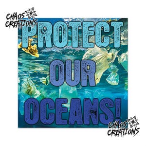 Sticker Pack or Single - Protect Our Oceans