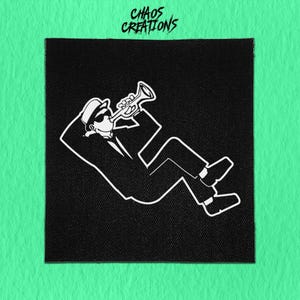 Opnaaibare punkpatch - Ska Trumpet Man