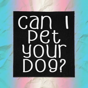 Patch Punk - Posso Acariciar Seu Cachorro? | Patches Veganos