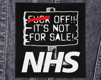 Sew On Punk Patch - NHS Not for Sale