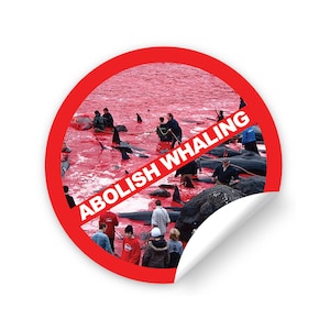 Sticker Pack | Abolish Whaling | Punk Stickers | Progressive Stickers | Leftist Sticker