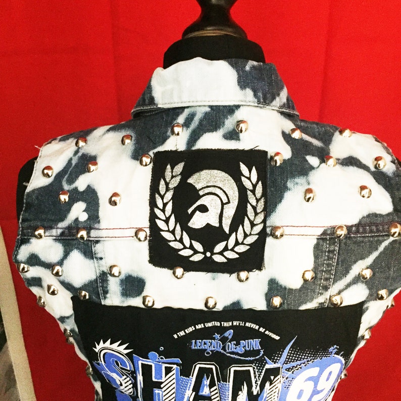 Pre-Teen Handmade Punk Vest One of a kind Handmade Custom Piece