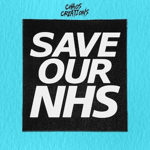 Sew On Punk Patch - Save Our NHS